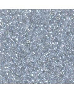 Miyuki Delica 11/0 DB1677 Pearl Lined Transparant Grey AB