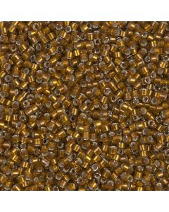 Miyuki Delica 11/0 DB1681 Silverlined Glazed Dark Saffron