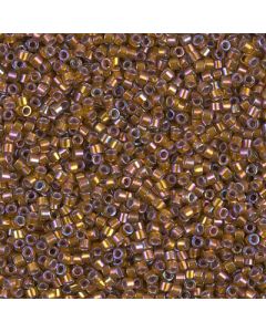 Miyuki Delica 11/0 DB1691 Silverlined Glazed Dark Saffron AB