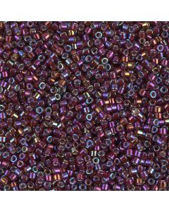 Miyuki Delica 11/0 DB1694 Silverlined Glazed Dark Cranberry AB