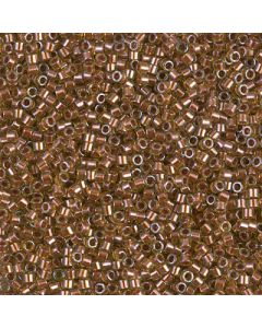 Miyuki Delica 11/0 DB1703 Copper Pearl Lined Chartreuse