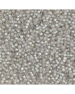 Miyuki Delica 11/0 DB1711 Pearl Lined Grey Mist AB