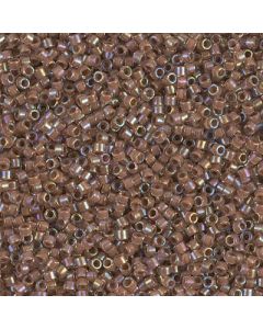 Miyuki Delica 11/0 DB1732 Cocoa Lined Crystal AB