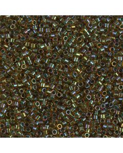 Miyuki Delica 11/0 DB1741 Olive Lined Orange AB