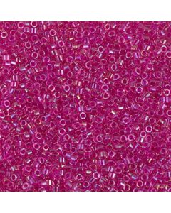 Miyuki Delica 11/0 DB1743 Hot Pink Lined Crystal AB