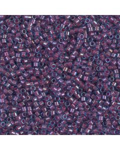 Miyuki Delica 11/0 DB1758 Hot Pink Lined Aqua AB