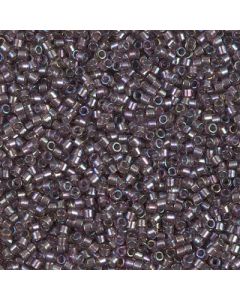 Miyuki Delica 11/0 DB1760 Sparkling Lined Smoky Amethyst AB
