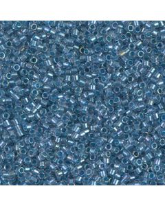 Miyuki Delica 11/0 DB1762 Sparkling Sky Blue Lineed Crystal AB