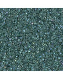 Miyuki Delica 11/0 DB1768 Forest Green Lined Opal AB