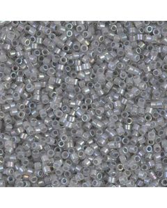 Miyuki Delica 11/0 DB1770 Sparkling Pewter Lined Opal AB