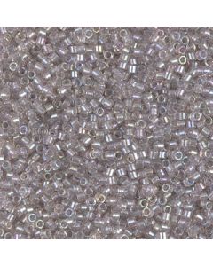 Miyuki Delica 11/0 DB1771 Sparkling Pewter Lined Light Tea Rose AB