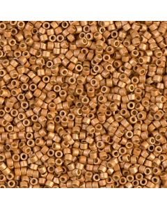 Miyuki Delica 11/0 DB1833F Duracoat Galvanized Matted Yellow Gold