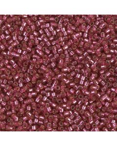 Miyuki Delica 11/0 DB2161 Duracoat Silverline Dyed Petunia