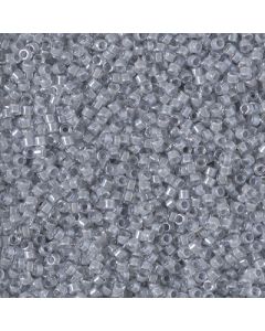 Miyuki Delica 11/0 DB2392 Fancy Lined Pearl Grey