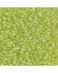 Miyuki Delica 10/0 DBM0860 Matted Transparent Chartreuse