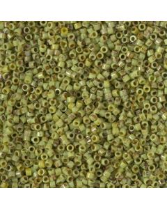 Miyuki Delica 10/0 DBM2265 Opaque Chartreuse Picasso