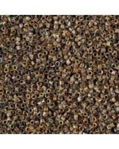 Miyuki Delica 10/0 DBM2267 Opaque Brown Picasso