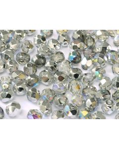Fire polished 3mm - 00030-98530 -  Crystal Silver Rainbow