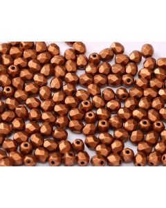 Fire polished 4mm - 01750 -  Copper