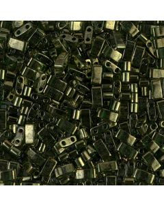 Miyuki Half TILA HTL0306 Olive Green Gold Luster