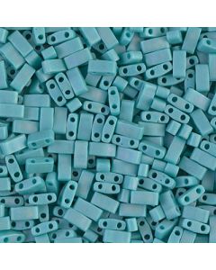 Miyuki Half TILA HTL0412FR Opaque Turquoise Green Matted