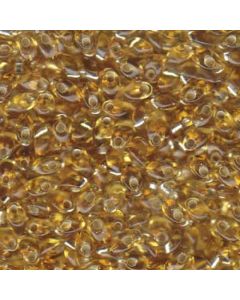 Miyuki Long Magatama LMA0003 Silver Lined Gold