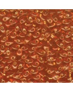 Miyuki Long Magatama LMA0008 Silver Lined Orange
