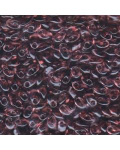 Miyuki Long Magatama LMA0142 Transparent Smoky Amethyst