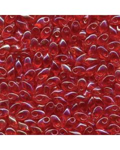 Miyuki Long Magatama LMA0254 Transparent Red AB