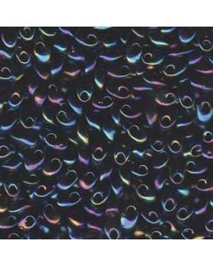 Miyuki Long Magatama LMA0455 Metallic Variegated Blue Iris