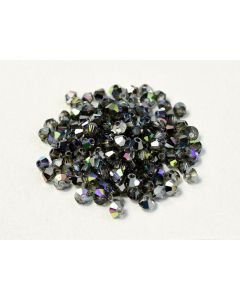 Preciosa Bicone 3mm 00030-98537 Crystal Graphite Rainbow