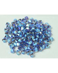 Preciosa Bicone 4mm 20410-20000 Tanzanite 2x AB