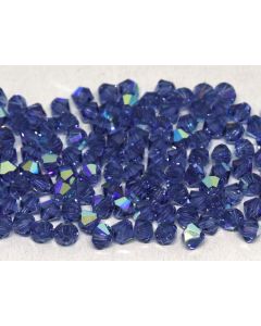 Preciosa Bicone 4mm 20410-20001 Tanzanite AB