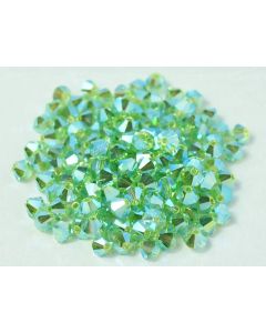 Preciosa Bicone 4mm 50520-20000 Peridot 2x AB