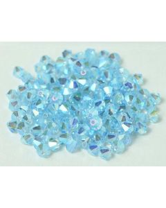 Preciosa Bicone 4mm 60000-20000 Aquamarine 2x AB