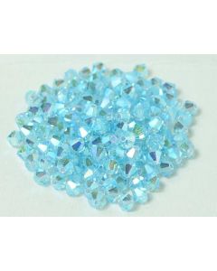 Preciosa Bicone 4mm 60010-20000 Aqua Bohemica 2x AB
