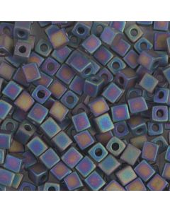 Miyuki Square Beads 1.8mm 0401FR Matted Multi Iris