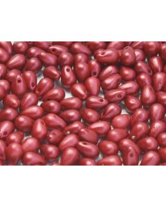 Side Drill Tear Drop 4x6mm 01890 Lava Red
