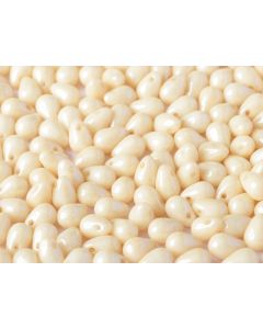 Side Drill Tear Drop 4x6mm 03000-14413 Chalk White Champagne Luster