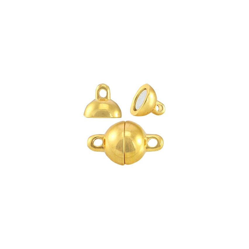 Magnetic Clasps Ball Gold 8mm