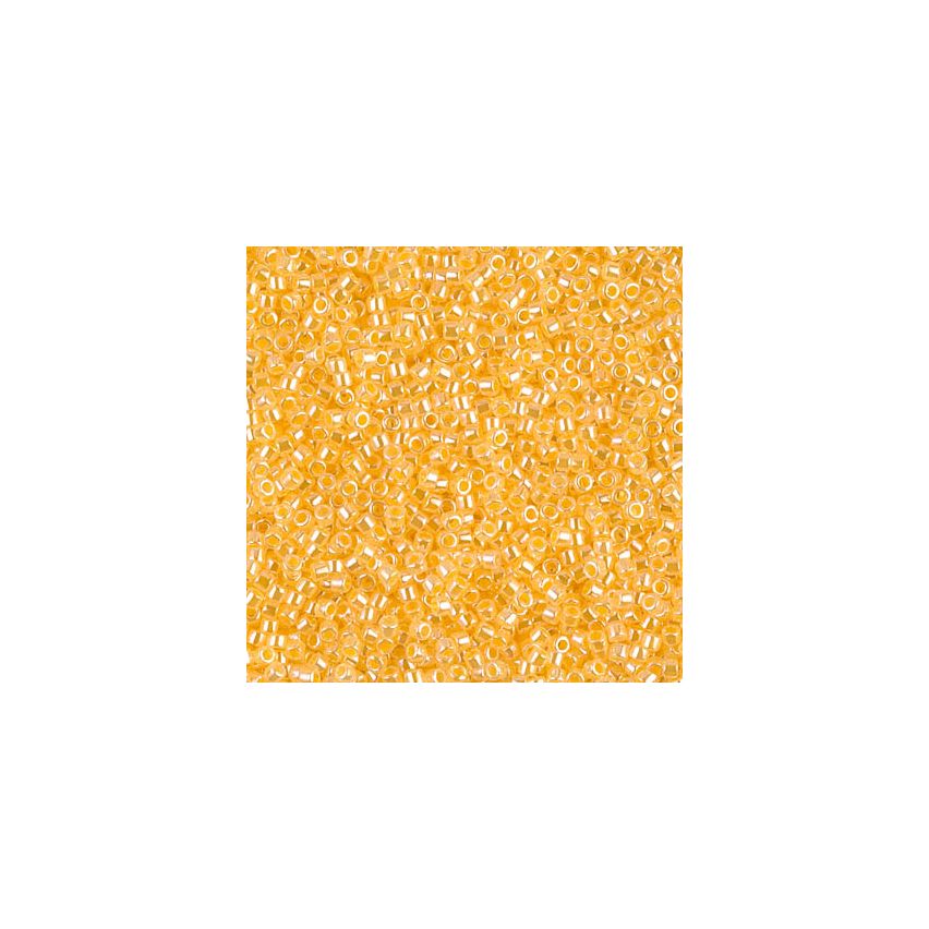 Miyuki Delica 11/0 DB0233 Lined Crystal Yellow Luster
