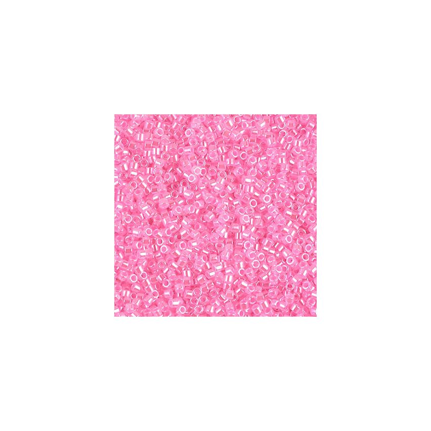 Miyuki Delica 11/0 DB0246  Lined Crystal Dk.Pink Luster