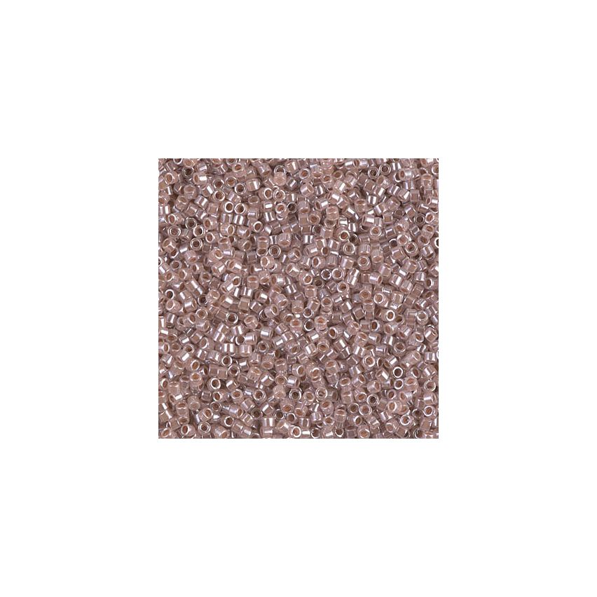 Miyuki Delica 11/0 DB0256  Lined Crystal Taupe Luster
