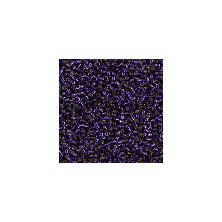 Miyuki Delica 11/0 DB0609 Silver Lined Dark Purple Dyed