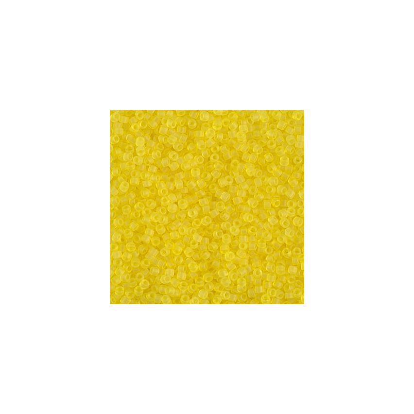 Miyuki Delica 11/0 DB0743 Matted Transparent Yellow
