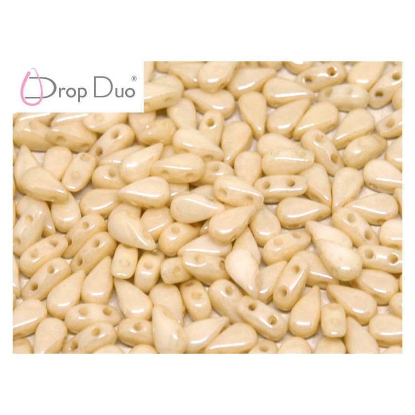 DropDuo® Chalk White Champagne Luster - 50pcs