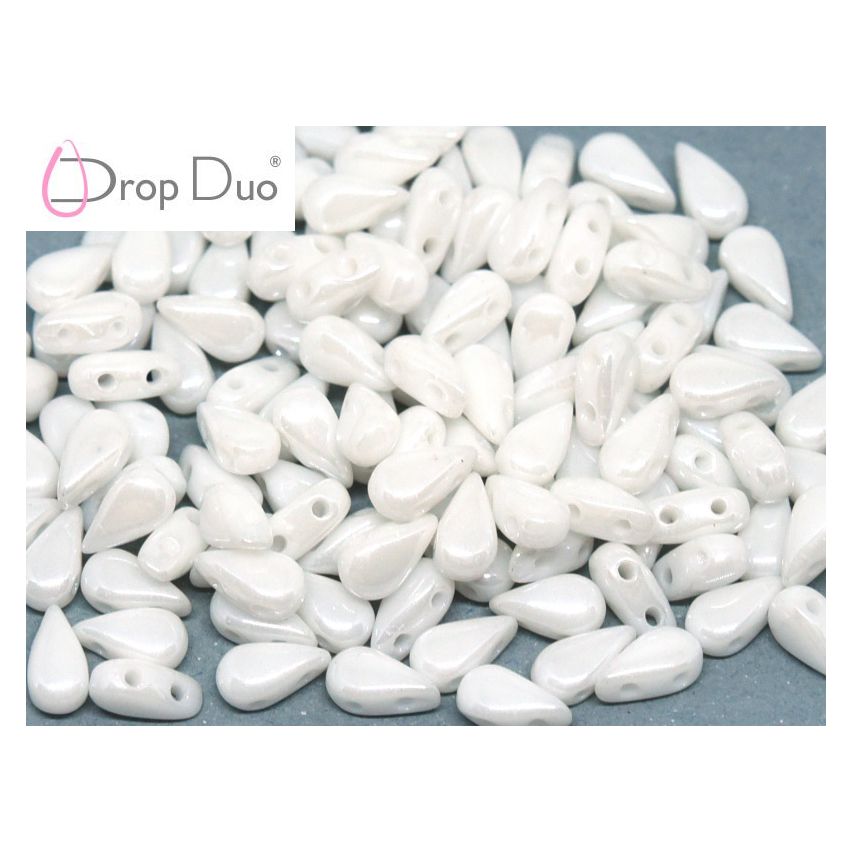 DropDuo® Chalk White Shimmer - 50pcs