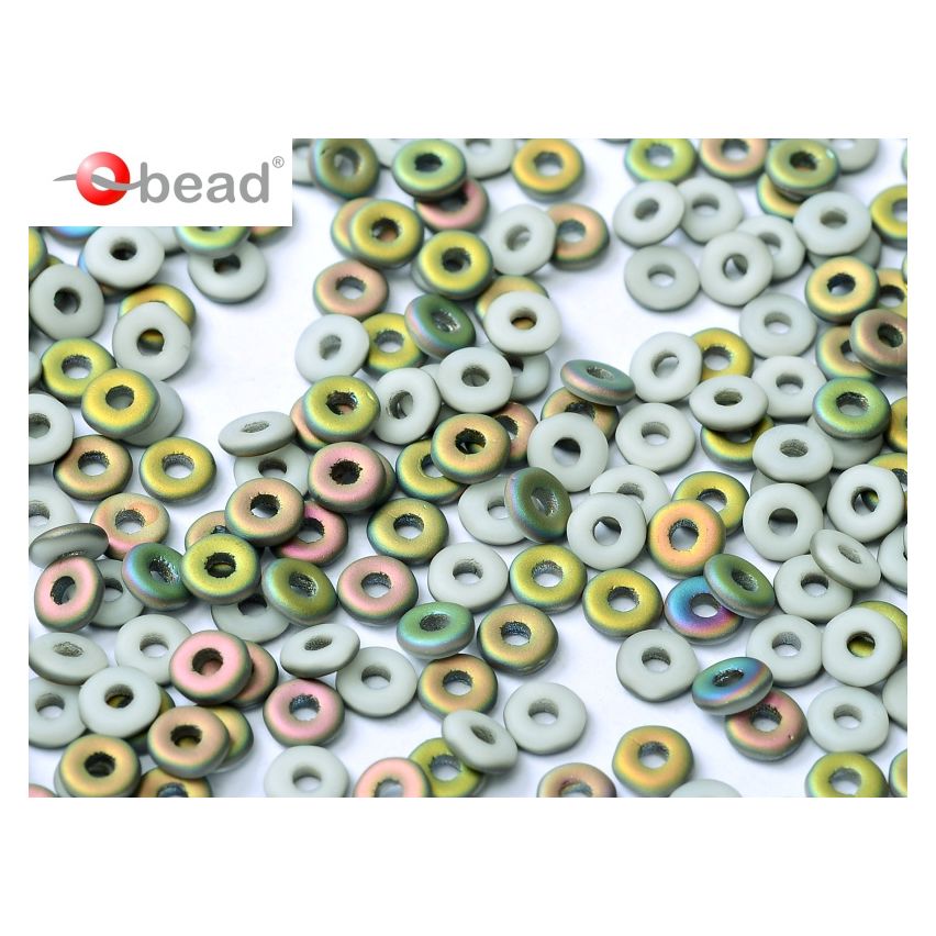 O bead ® 2x4mm - Chalk White Vitrail Matted - 03000-28171 - 5g