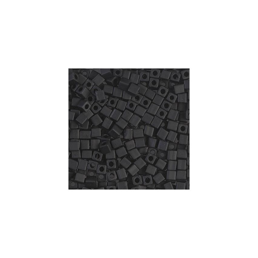 Miyuki Square Beads 3mm 0401F Matted Black