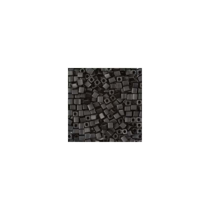Miyuki Square Beads 4mm 0401F Matted Black